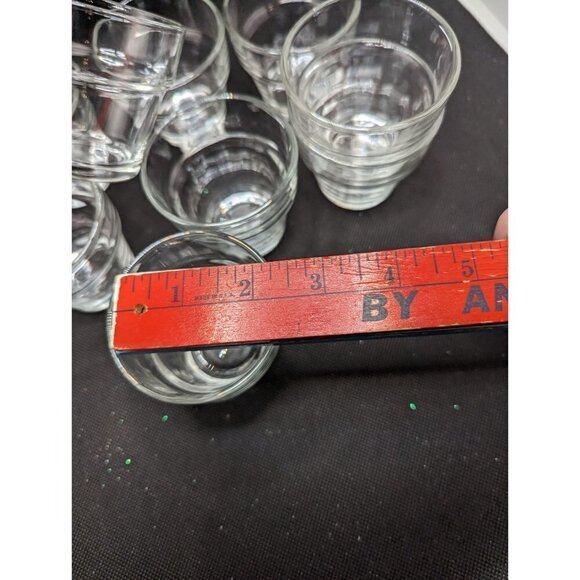 Vintage Libbey Shot Glasses Barware Set Of 9  juice 2.5 inch - Picture 3 of 8